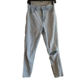 AMERICAN Eagle lightwashed lightly distressed Mom Jeans.Size 00.